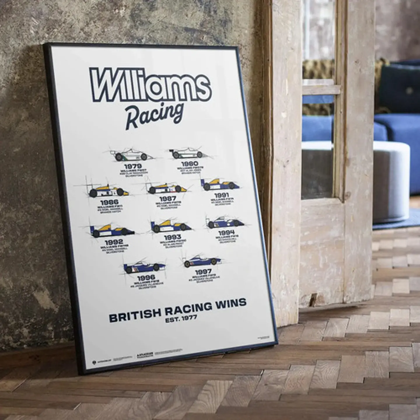 Cuadros De Williams Racing Team F1  + Marco Negro 9