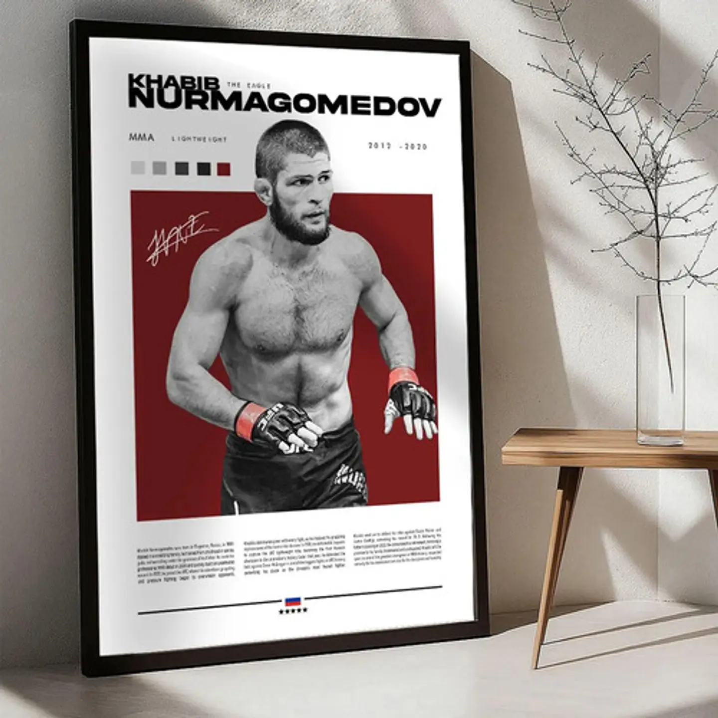 6 Cuadros Ufc Conor, Khabib, Silva, Jones, Pierre Y Cormier 8