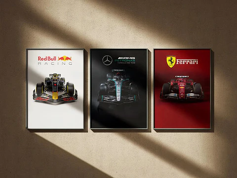 Cuadros Auto De Fórmula 1: Ferrari, Red Bull, Mercedes F1