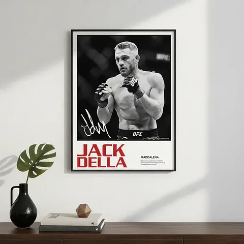 Cuadro De Jack Della Maddalena Ufc Peleador + Marco