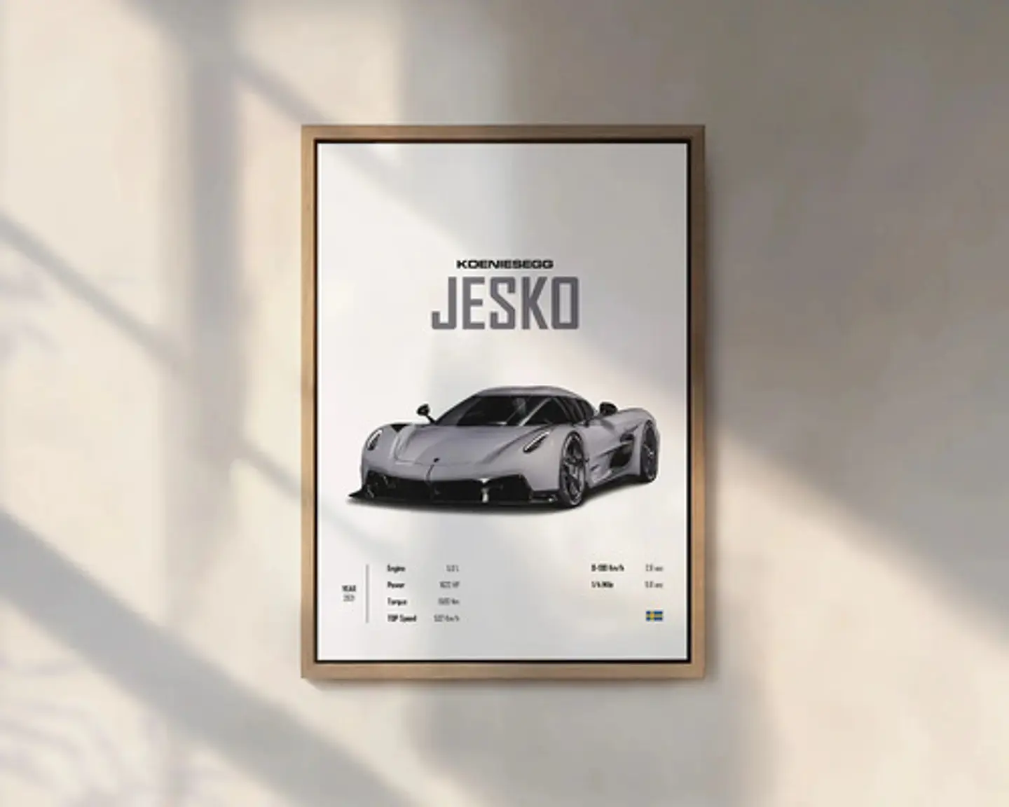 Cuadros De Autos Deportivos M2, Gt, Jesko, F1 + Marco Negro 4