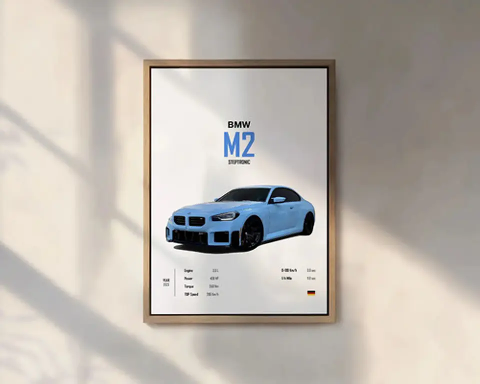 Cuadros De Autos Deportivos M2, Gt, Jesko, F1 + Marco Negro 5