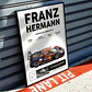 Cuadro Auto F1 Red Bull  Max Verstappen Deportivo + Marco - Miniatura 2