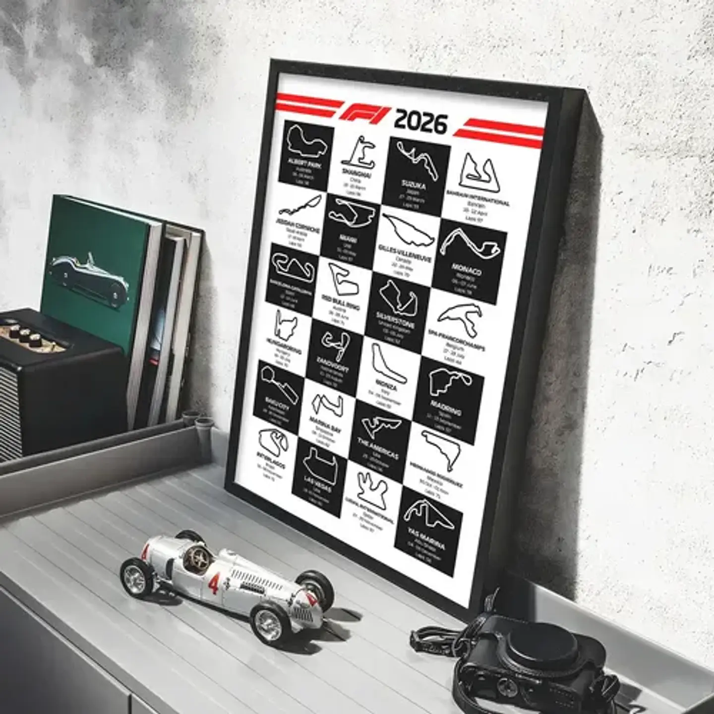Cuadro Circuitos Formula 1 2026 F1 Calendario 4