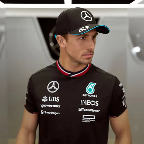 Jockey Mercedes Oficial F1 63 George Russell Gorra Negro