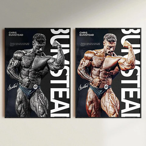 Cuadros Chris Bumstead Fisicoculturismo Olympia + Marco