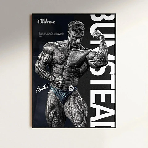 Cuadros Chris Bumstead Fisicoculturismo Olympia + Marco