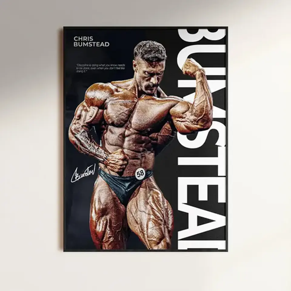 Cuadros Chris Bumstead Fisicoculturismo Olympia + Marco 3