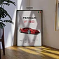 Cuadro Auto Ferrari F40 Deportivo + Marco - Miniatura 3
