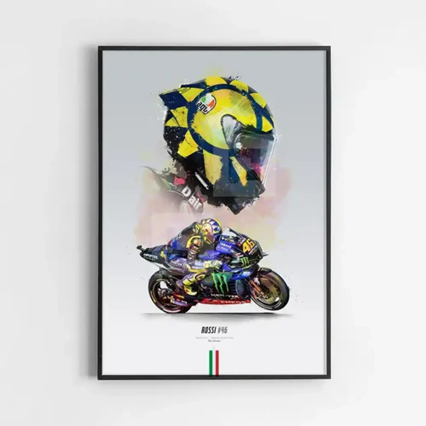 7 Cuadros De Valentino Rossi 46 Moto Gp The Doctor  + Marco 1