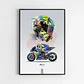 7 Cuadros De Valentino Rossi 46 Moto Gp The Doctor  + Marco - Miniatura 2