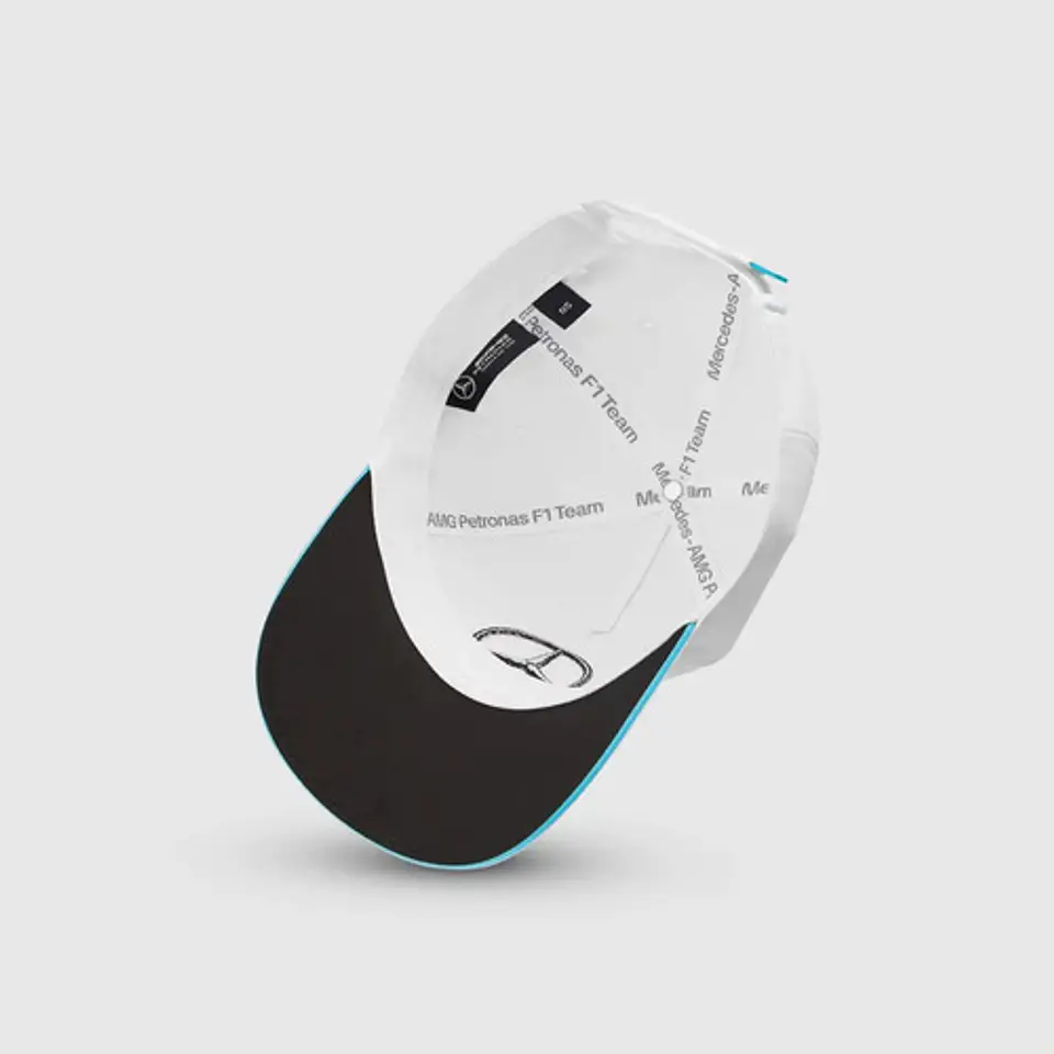 Jockey Mercedes Oficial F1 63 George Russell Gorra Blanca 4