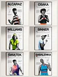 Cuadros De Tenis Sinner, Alcaraz, Serena, Swiatek, Osaka - Miniatura 2