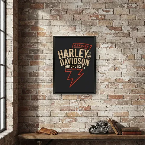 Cuadros Históricos Harley Davidson Motos
