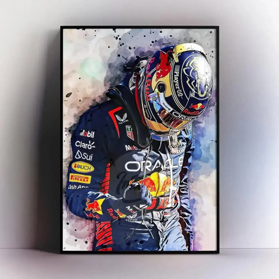 Cuadros De Red Bull F1 + Marco 4