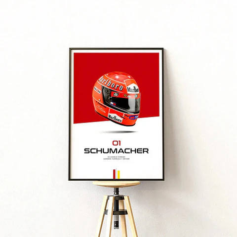 Cuadros De Michael Schumacher Ferrari F1 Especial Formula 1