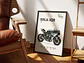 Cuadros De Modelos Motos Kawasaki Ninja + Marco Negro - Miniatura 2