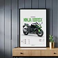 Cuadros De Modelos Motos Kawasaki Ninja + Marco Negro - Miniatura 5
