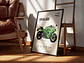 Cuadros De Modelos Motos Kawasaki Ninja + Marco Negro - Miniatura 8