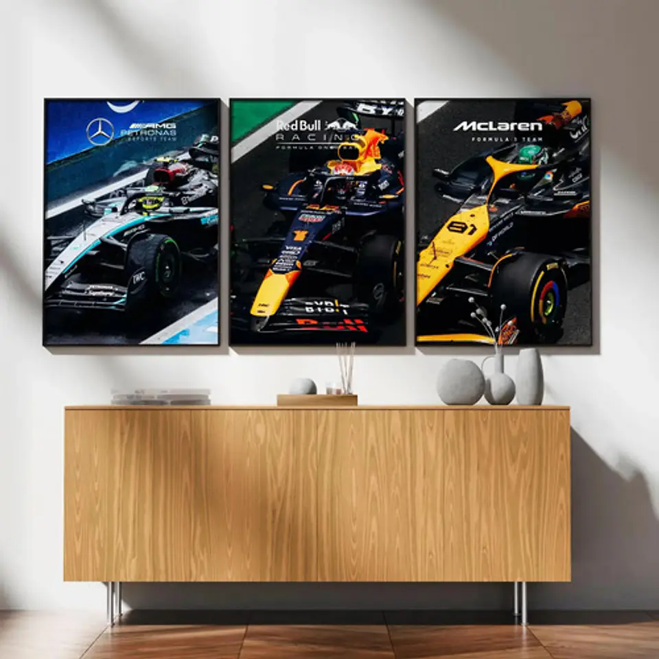 Cuadros Auto De Fórmula 1: Mclaren, Red Bull, Mercedes F1 1