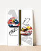 Cuadros De Red Bull F1 Max Verstappen  + Marco - Miniatura 1