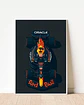 Cuadros De Red Bull F1 Max Verstappen  + Marco - Miniatura 2