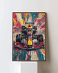 Cuadros De Red Bull F1 Max Verstappen  + Marco - Miniatura 4