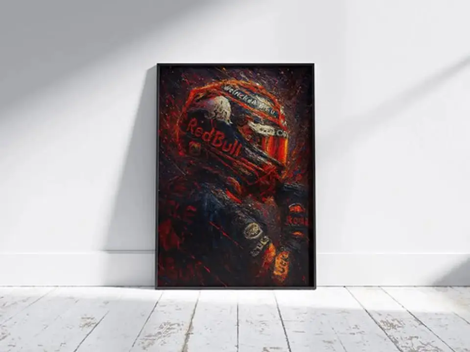 Cuadros De Red Bull F1 Max Verstappen  + Marco 5