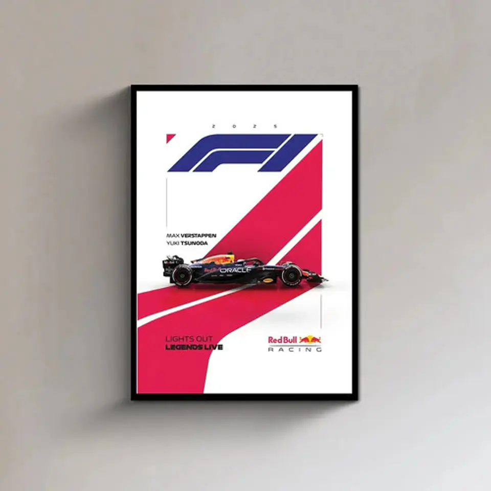 Cuadros De Red Bull F1 Max Verstappen  + Marco 7