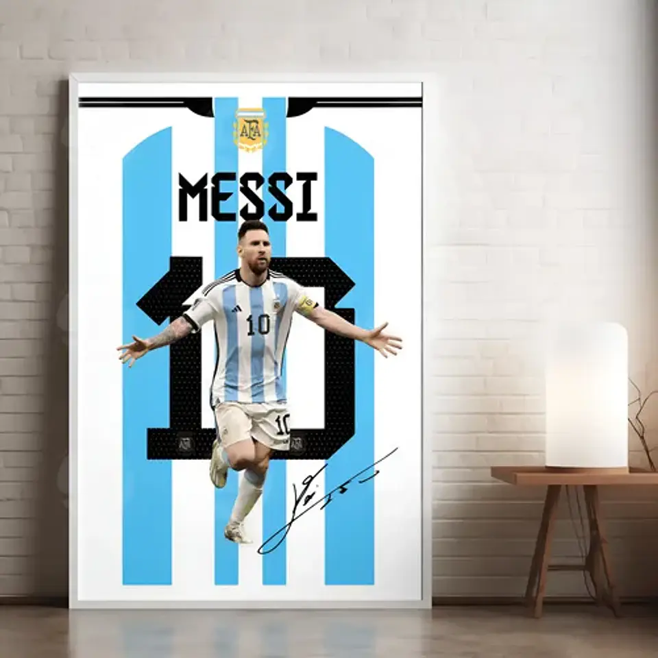 Cuadros Jugadores De Futbol Leyendas + Marco 5