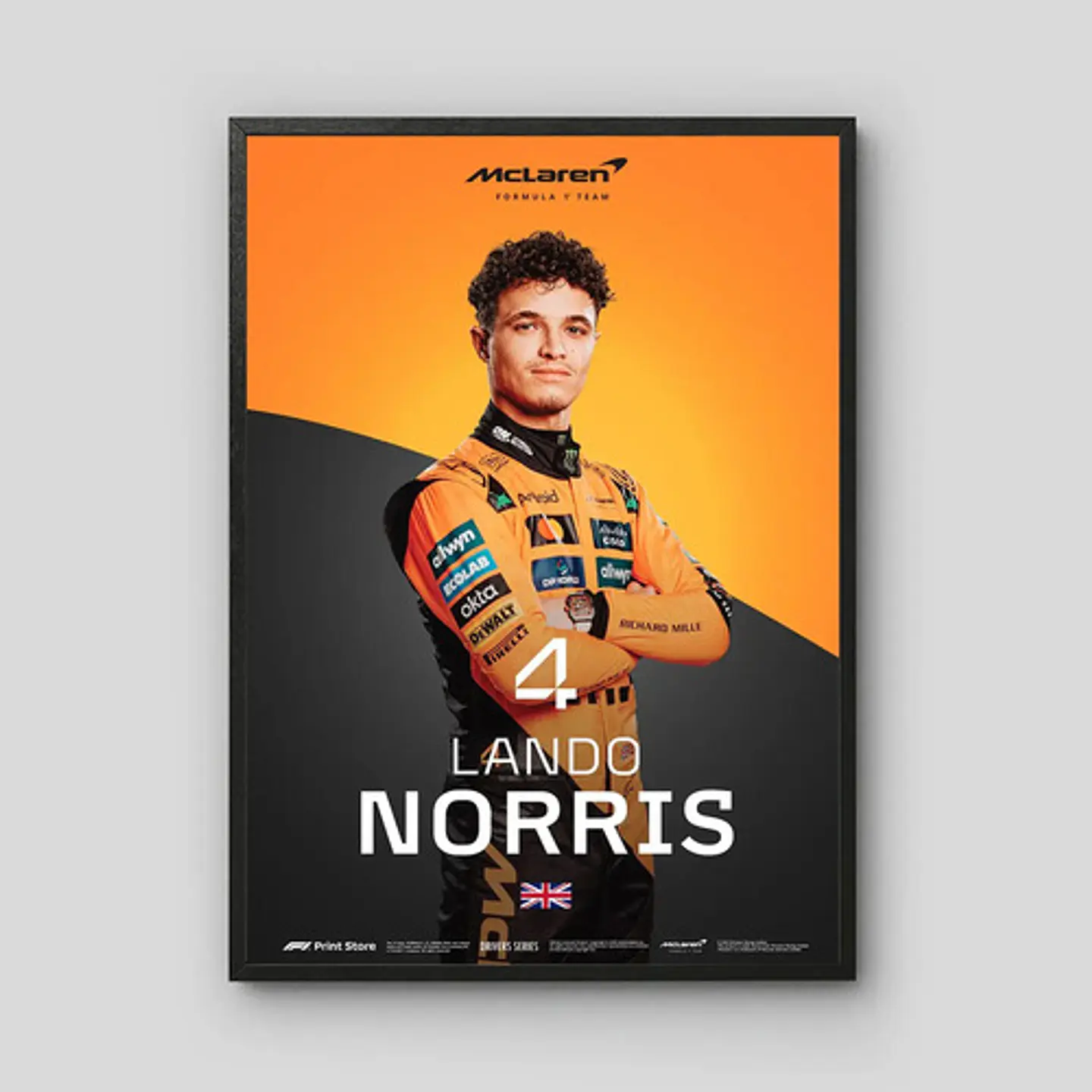 6 Cuadros De Mclaren I Lando Norris  4  + Marco 1