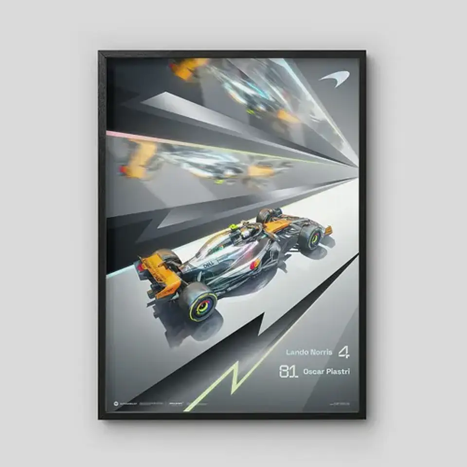 6 Cuadros De Mclaren I Lando Norris  4  + Marco 3