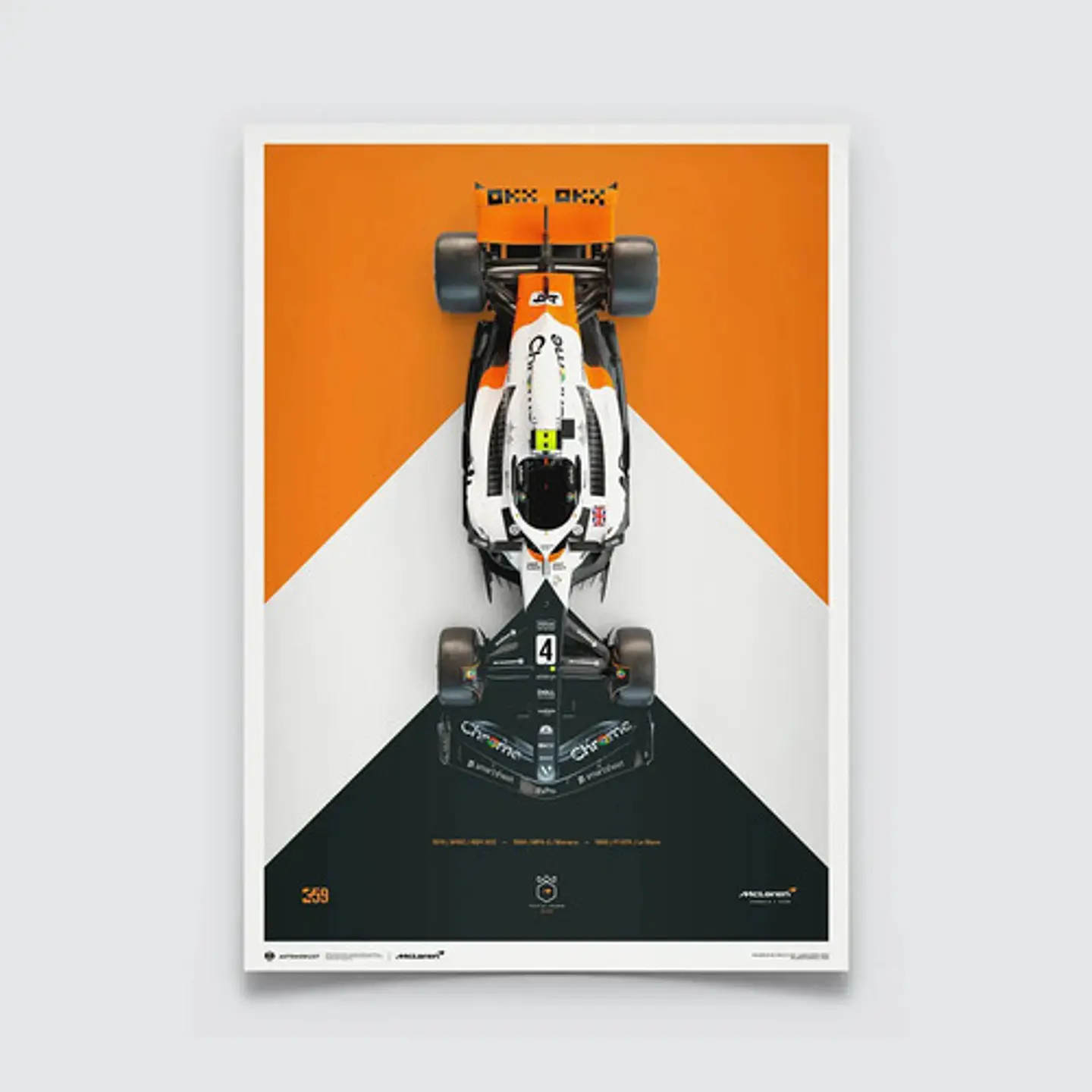 6 Cuadros De Mclaren I Lando Norris  4  + Marco 4