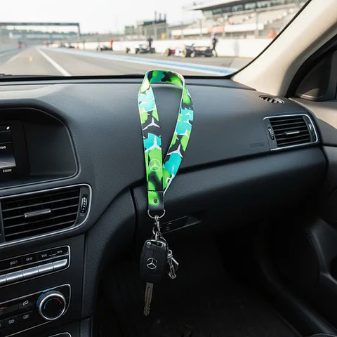 Lanyard Collar Mercedes Benz Camo Verde Amg Llaves
