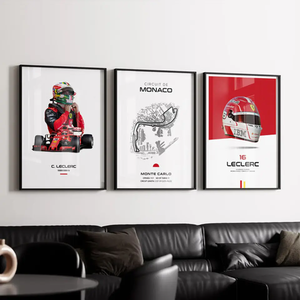 Cuadros De Charles Leclerc 16 Ferrari F1 Especial Formula 1 1