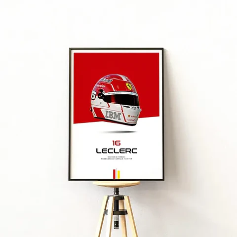 Cuadros De Charles Leclerc 16 Ferrari F1 Especial Formula 1