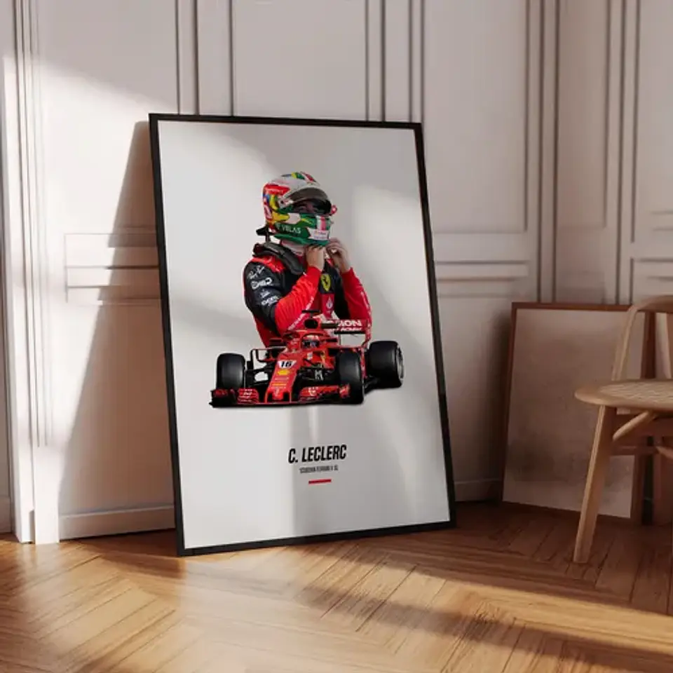 Cuadros De Charles Leclerc 16 Ferrari F1 Especial Formula 1 4