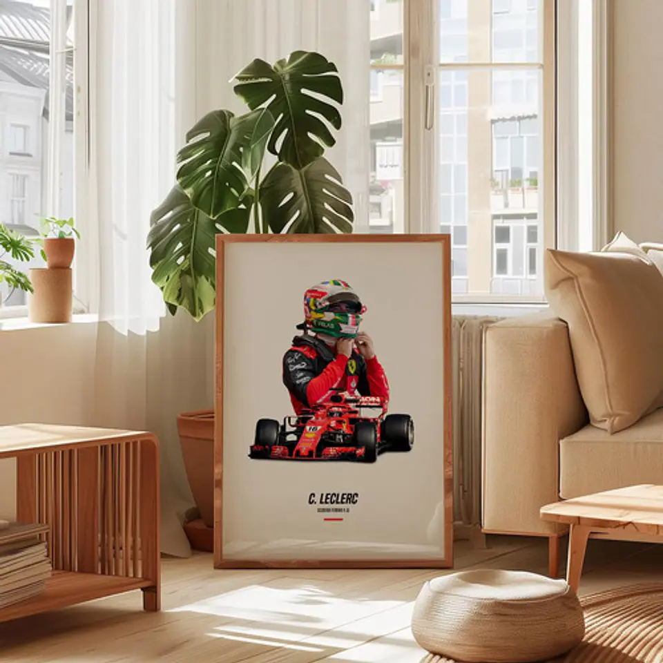 Cuadros De Charles Leclerc 16 Ferrari F1 Especial Formula 1 5