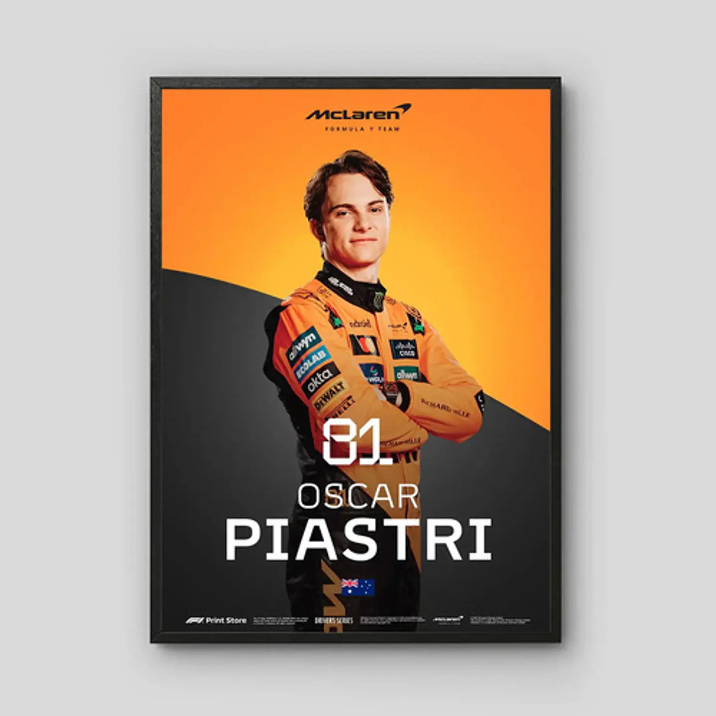 Cuadros De Mclaren F1 I Oscar Piastri 81  + Marco 1