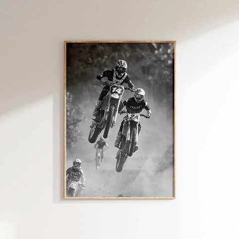 6 Cuadros Históricos Motocross & Enduro Motos