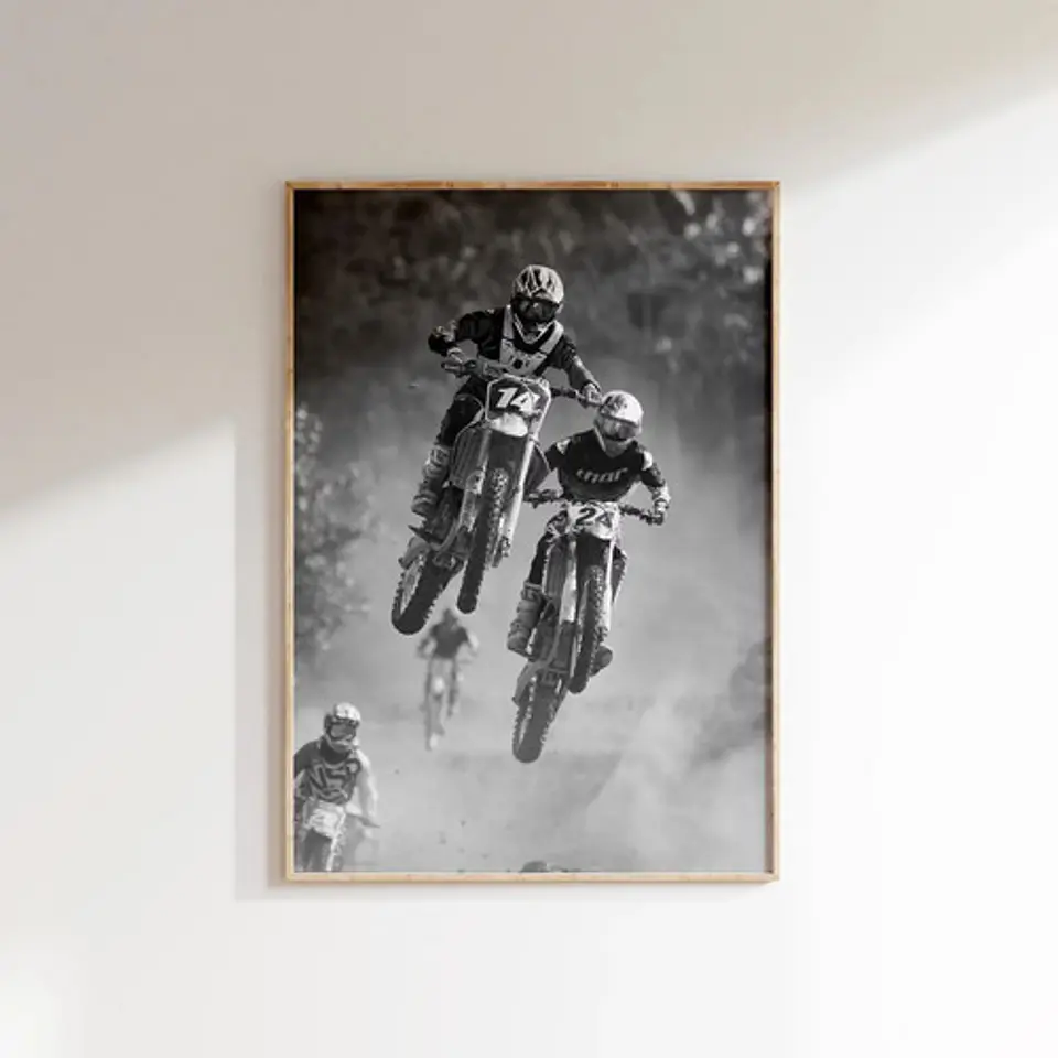 6 Cuadros Históricos Motocross & Enduro Motos 1