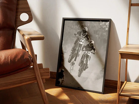 6 Cuadros Históricos Motocross & Enduro Motos