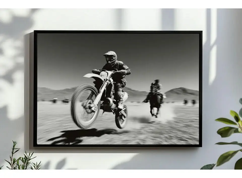 6 Cuadros Históricos Motocross & Enduro Motos 9