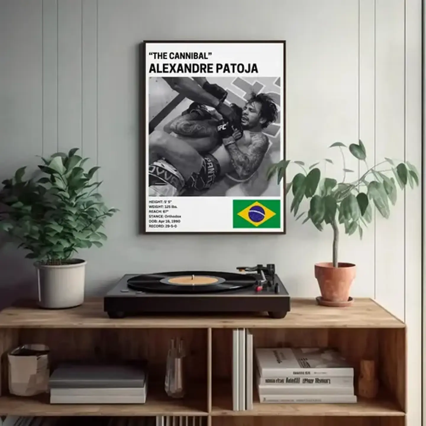 Cuadros De Alexandre Pantoja Ufc El Caníbal Peleador + Marco 4