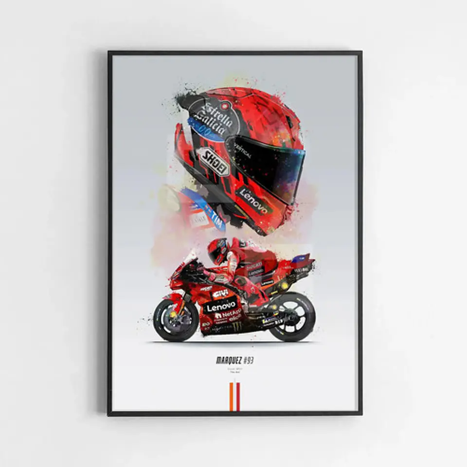 Cuadros De Marc Márquez + Marco 1