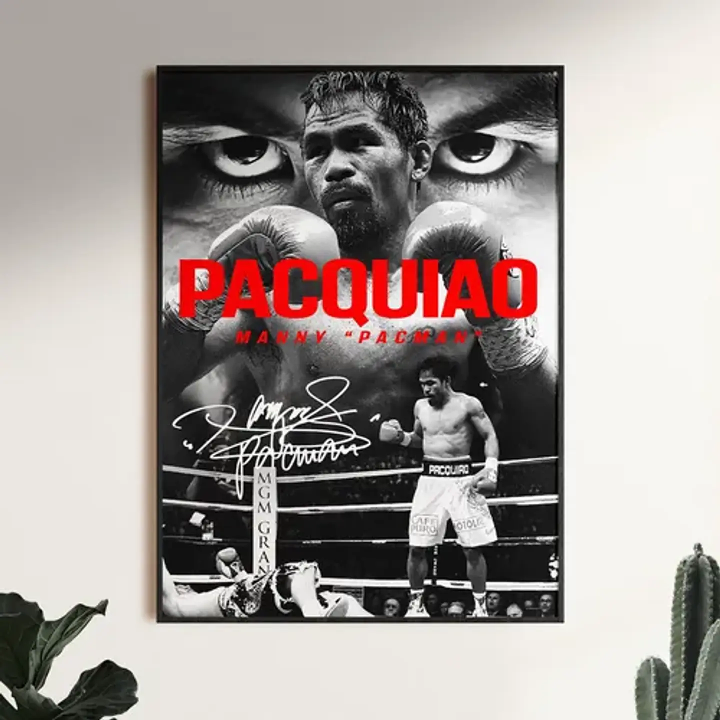 4 Cuadros Peleador Boxeo Pacquiao, Canelo, Crawford Topuria 2