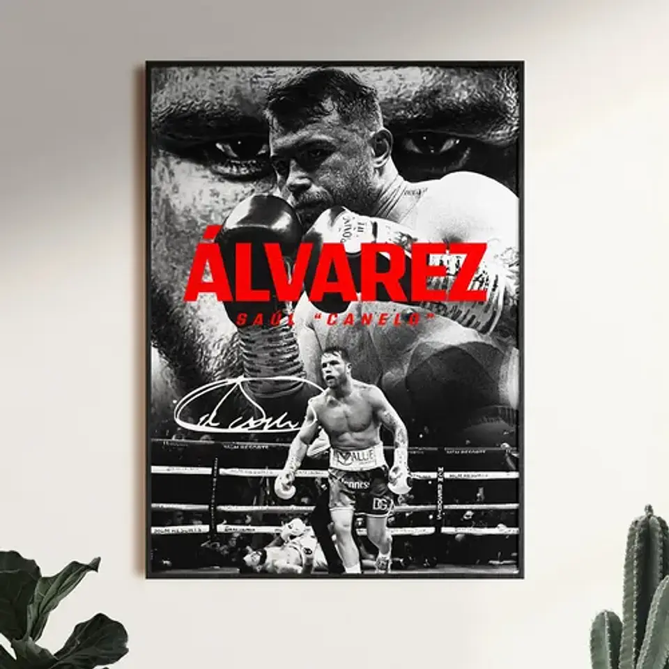 4 Cuadros Peleador Boxeo Pacquiao, Canelo, Crawford Topuria 3