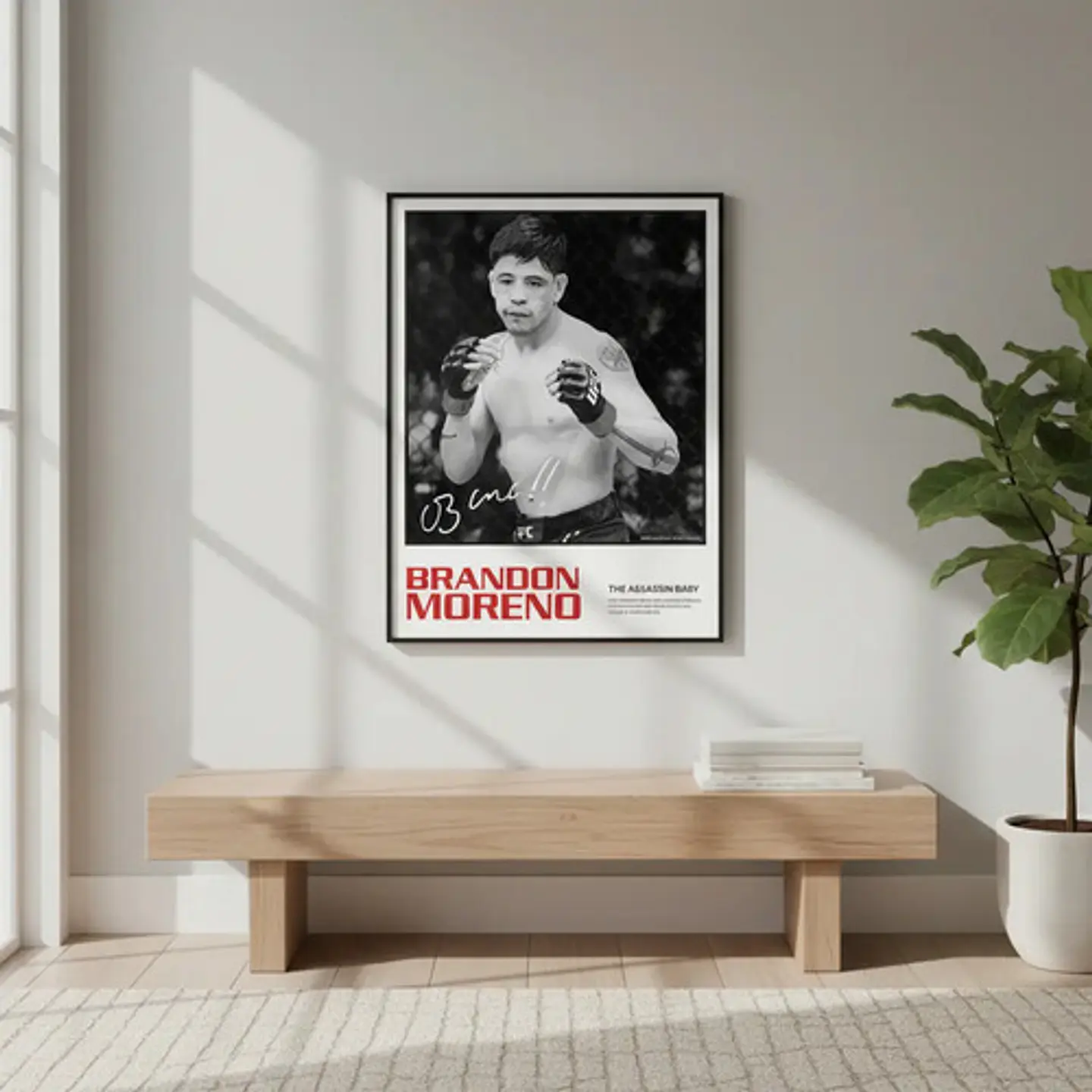 Cuadros De Brandon Moreno Ufc Peleador + Marco 2