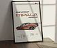 Cuadro Auto Chevrolet Impala 1960i  Deportivo + Marco - Miniatura 1