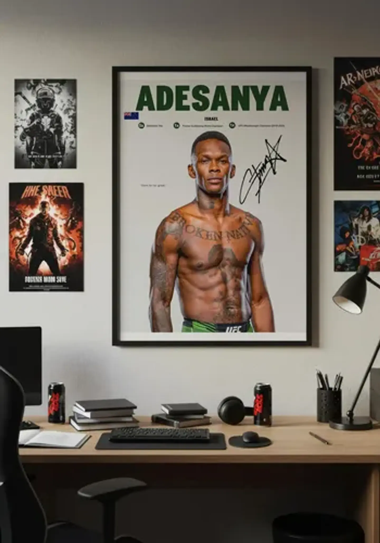 Cuadros De Peleadores Leyendas Ufc Mma + Marco 3